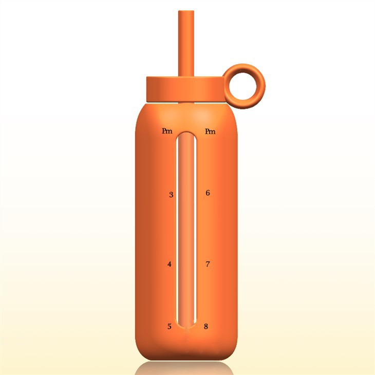 China glass motivational water bottle with straw manufacturers China glass motivational water bottle with straw manufacturers